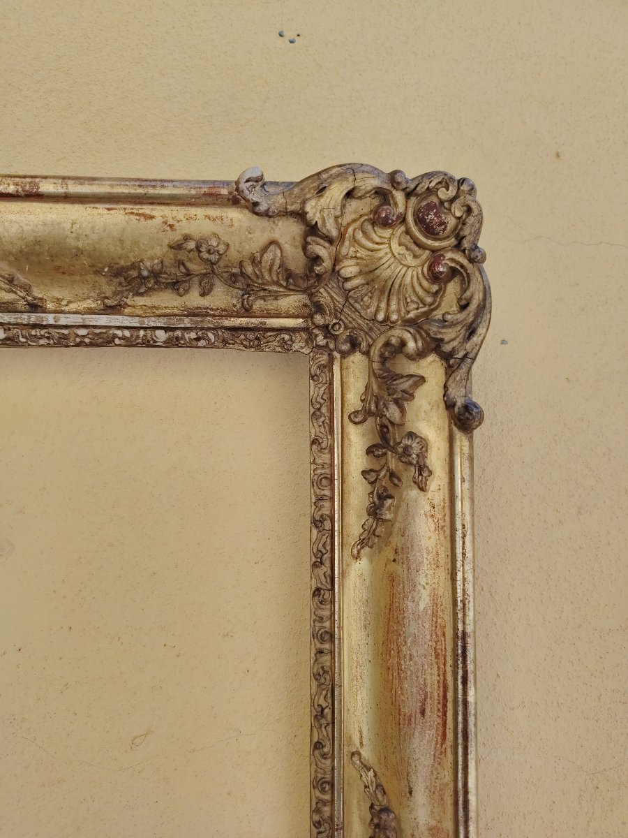 cornice barocca dell'800 , legno  dorato -photo-2
