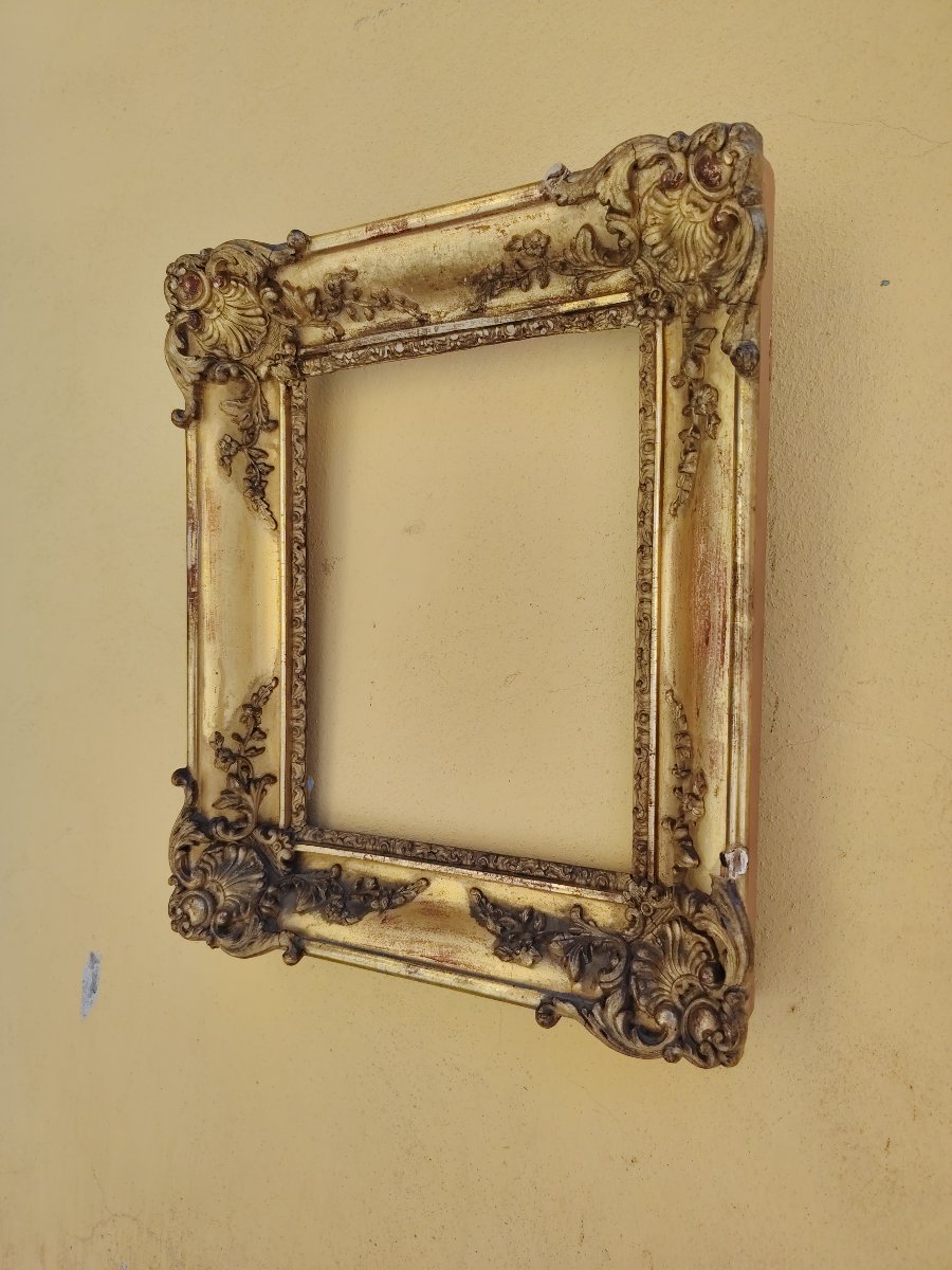 cornice barocca dell'800 , legno  dorato -photo-4
