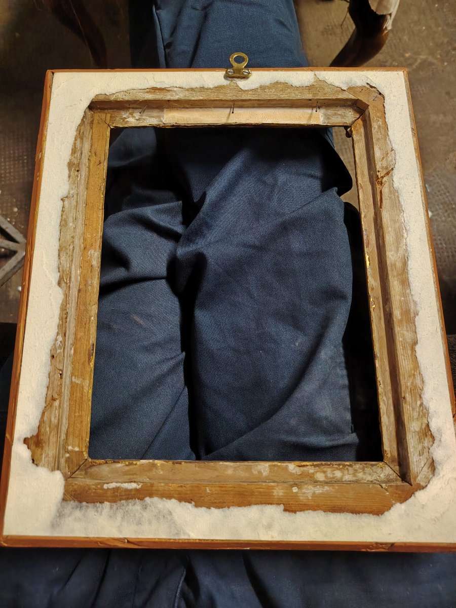 cornice barocca dell'800 , legno  dorato -photo-8