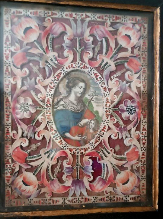 Reliquiario antico con reliquie ,lavorazione monacale XVIII secolo canavet paer-roules-photo-2
