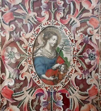 Reliquiario antico con reliquie ,lavorazione monacale XVIII secolo canavet paer-roules-photo-1