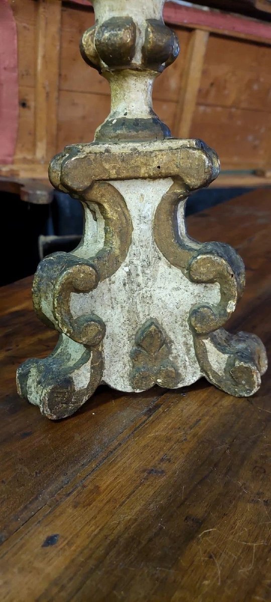 Antica coppia candelieri FINE XVII secolo Luigi XIV barocco-photo-1
