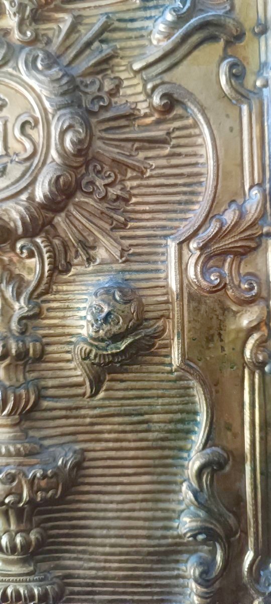 Porta tabernacolo in bronzo Barocco XVIII secolo-photo-1