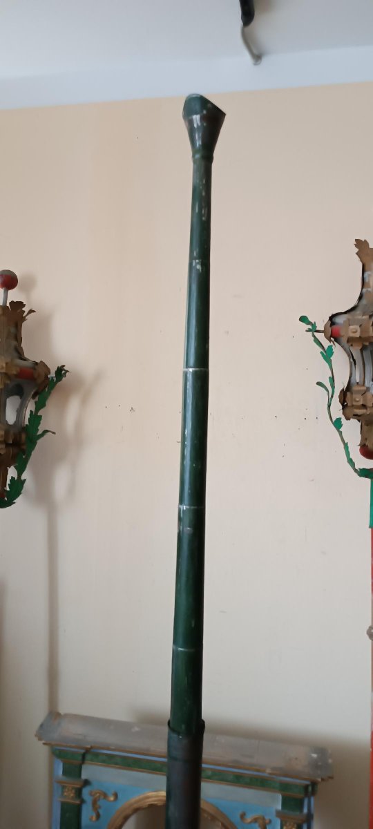 Antico megafono da caccia con stemma nobiliare-photo-3