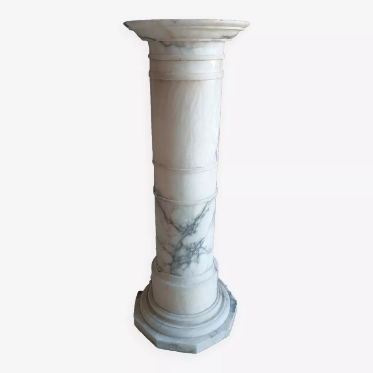 Grande colonna in alabastro fine XIX secolo-photo-3