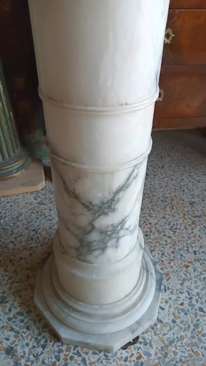 Grande colonna in alabastro fine XIX secolo-photo-2