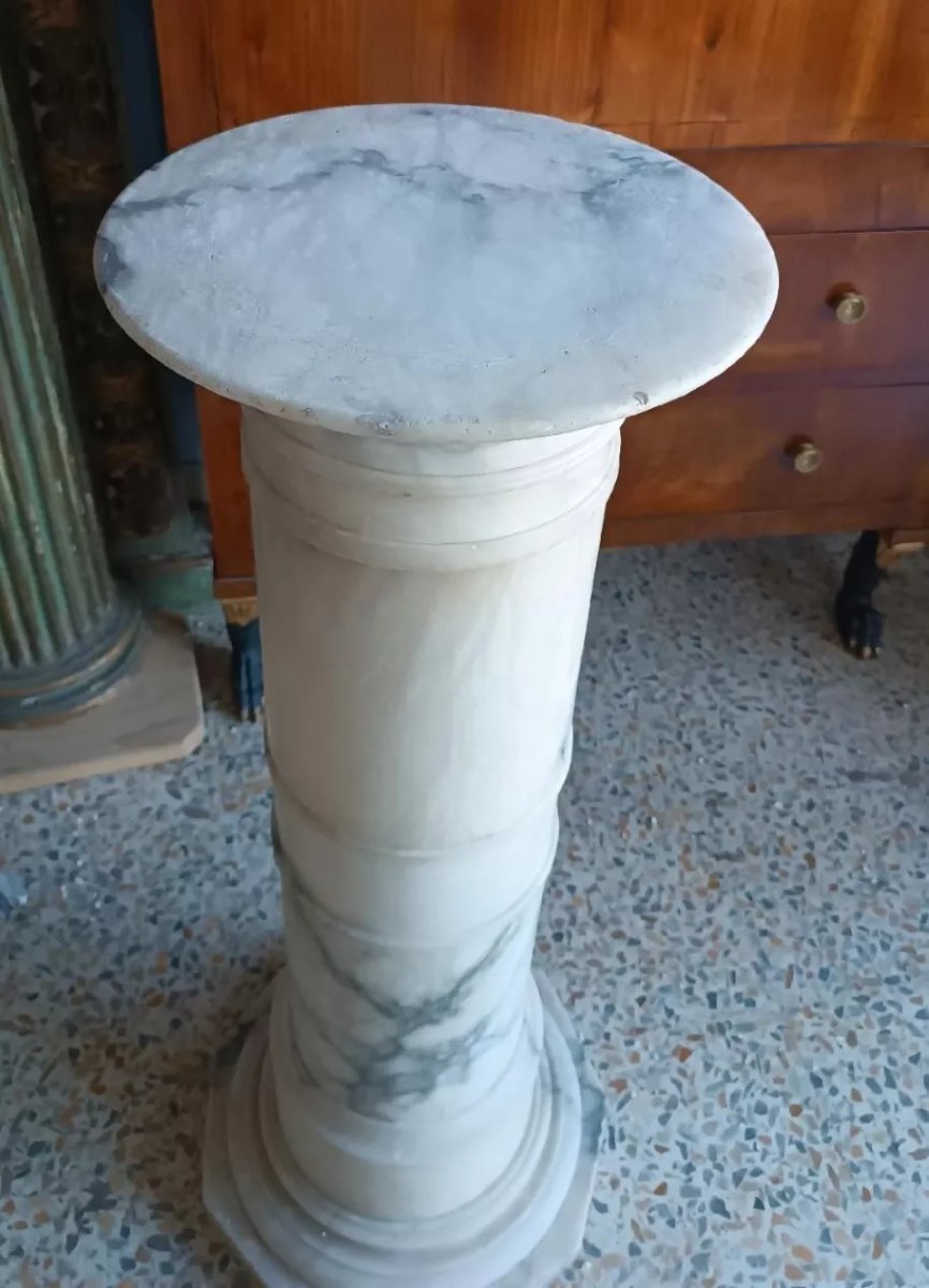 Grande colonna in alabastro fine XIX secolo-photo-4