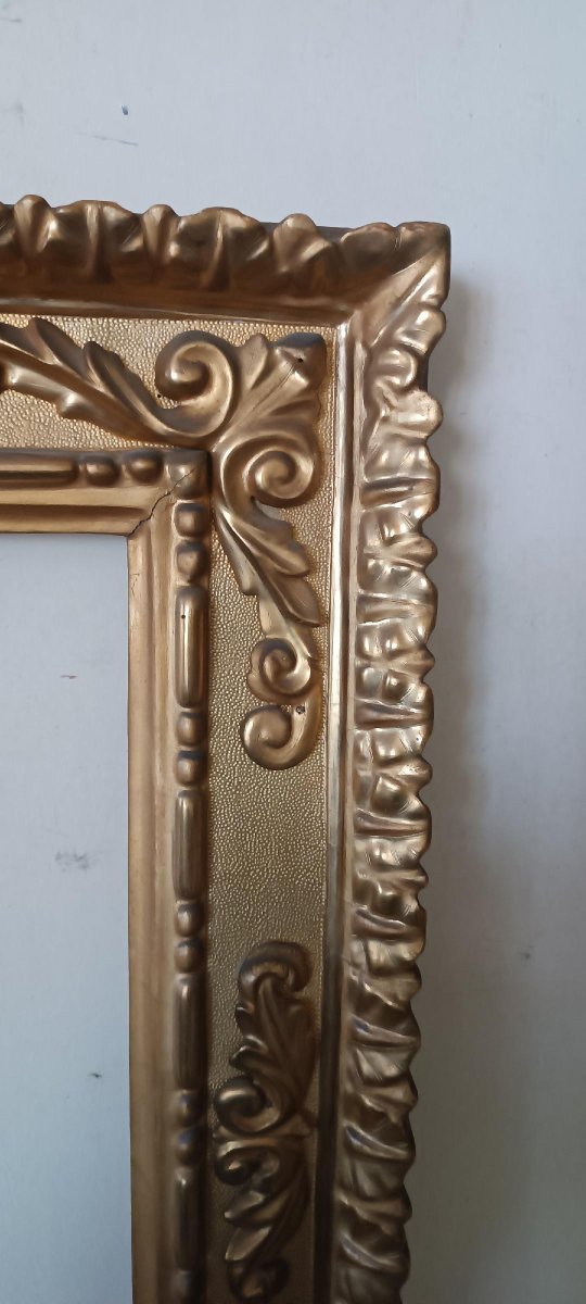 Antica cornice in legno dorato-photo-4