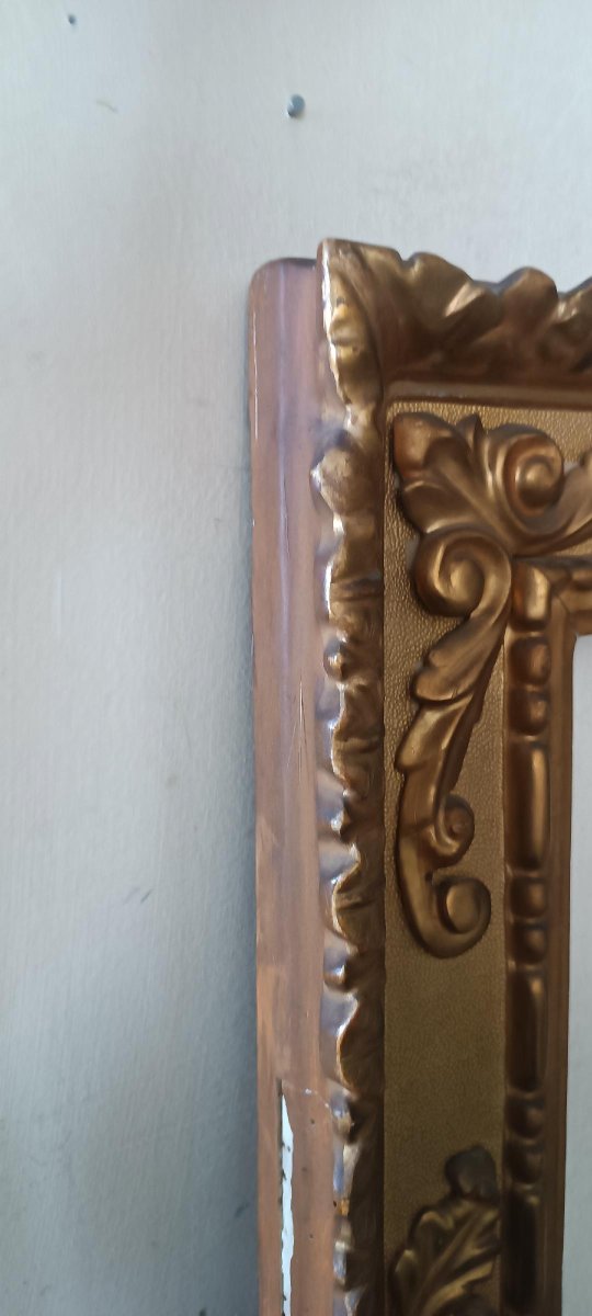 Antica cornice in legno dorato-photo-3