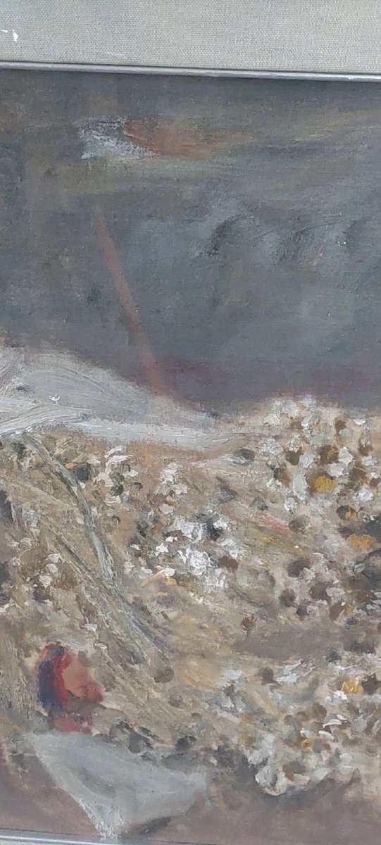 Giuseppe MANFREDI ( 1934 - 1987) DIPINTO OLIO NATURA MORTA FIORI 70 X 50-photo-5