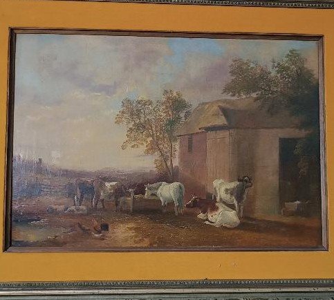 Olio su tela Scuola inglese del XIX secolo-photo-1