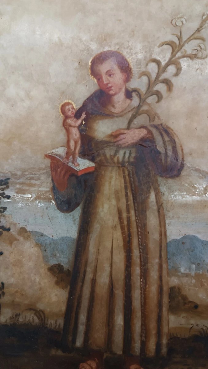 Antico Dipinto su alabastro XVIII secolo italia-photo-4