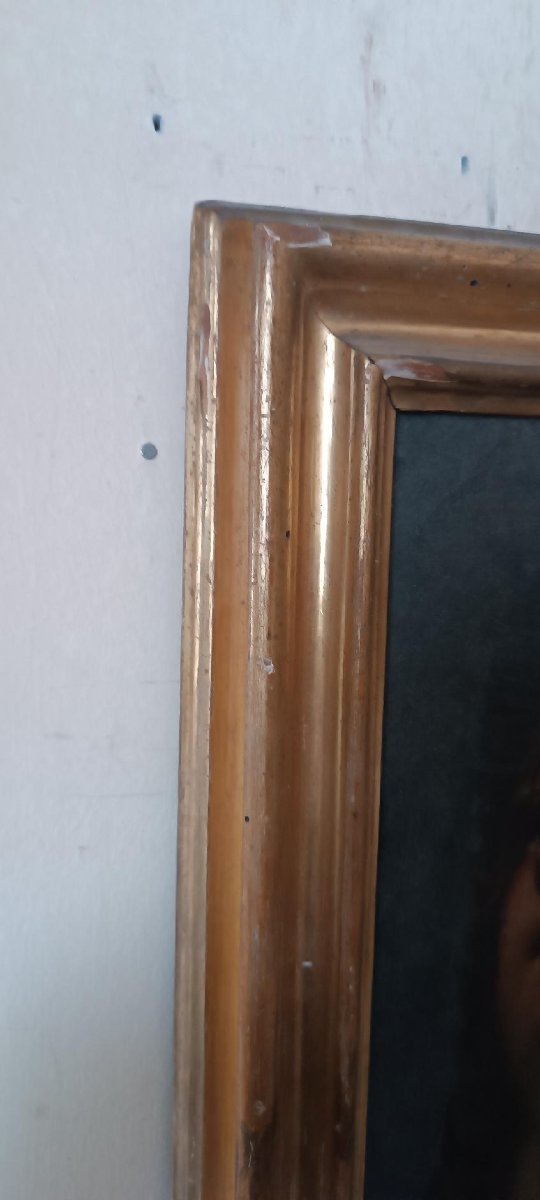 Antico dipinto olio su tela scuola italiana XVII secolo-photo-4
