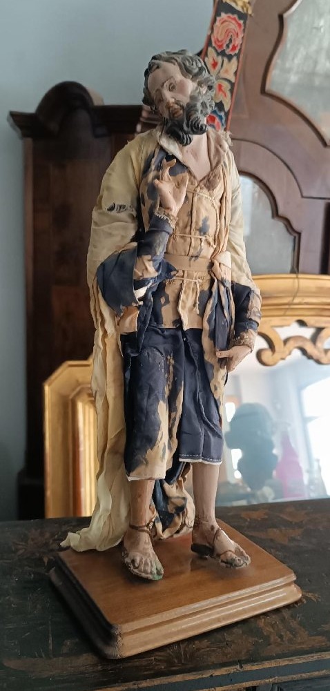 Scultura Napoli XVIII\XIX secolo - Presepe -San Giuseppe-photo-2