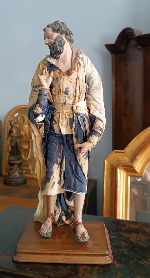 Scultura Napoli XVIII\XIX secolo - Presepe -San Giuseppe