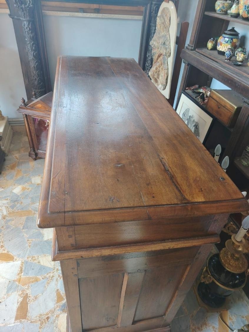 Credenza a due porte in noce piemonte XVIII secolo-photo-4