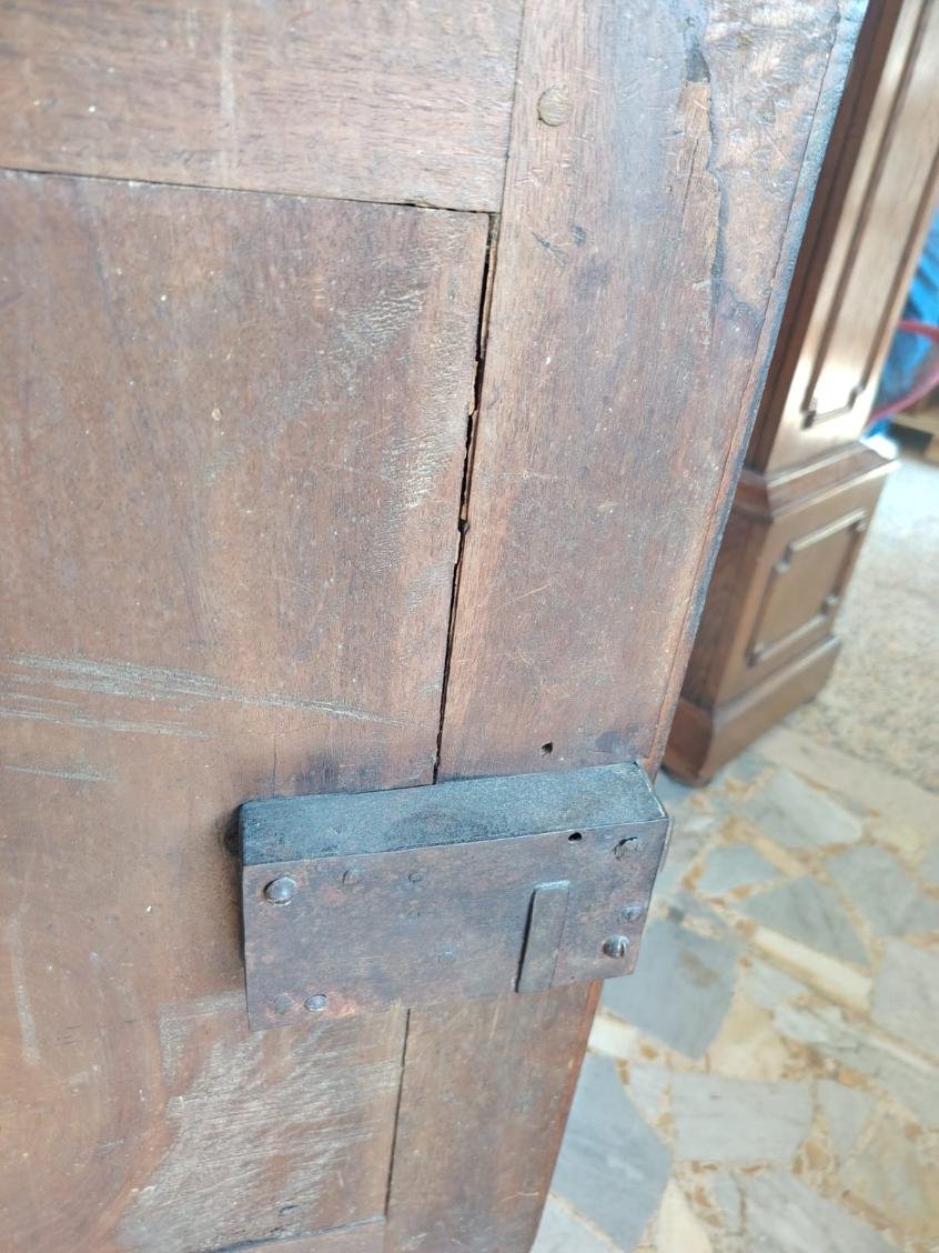 Credenza a due porte in noce piemonte XVIII secolo-photo-5