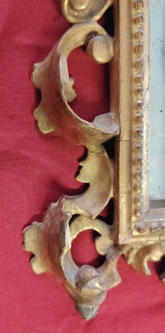Antica cornice intagliata Firenze XIX secolo-photo-4