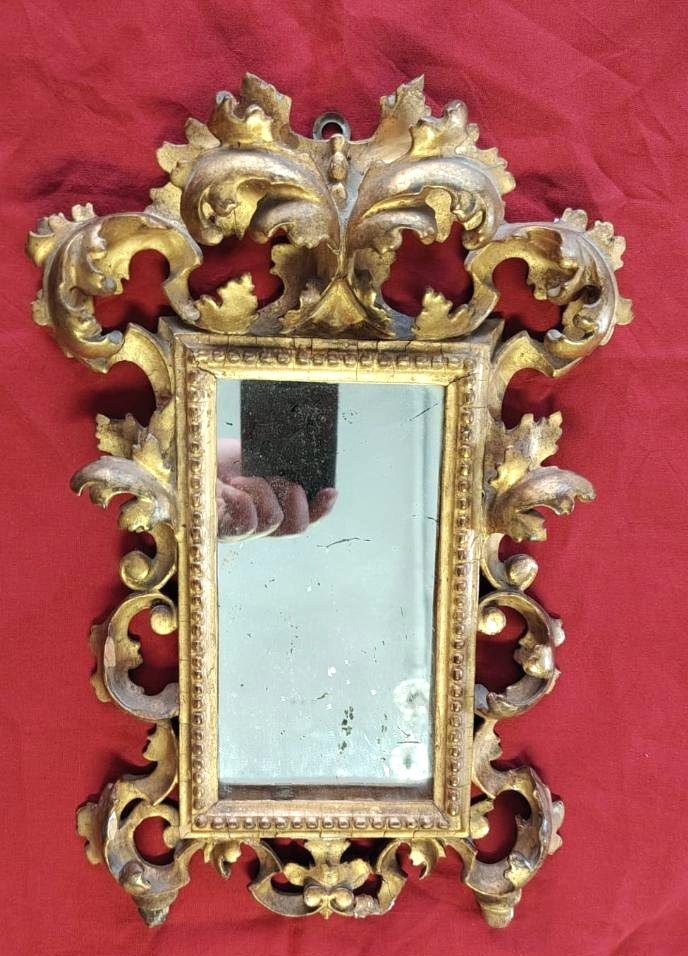 Antica cornice intagliata Firenze XIX secolo-photo-1
