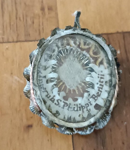 Antica reliquia d'argento  di San Filippo Benizzi 