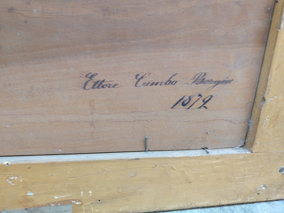 Dipinto su tavola Ettore Cumbo Borgia 1872-photo-2