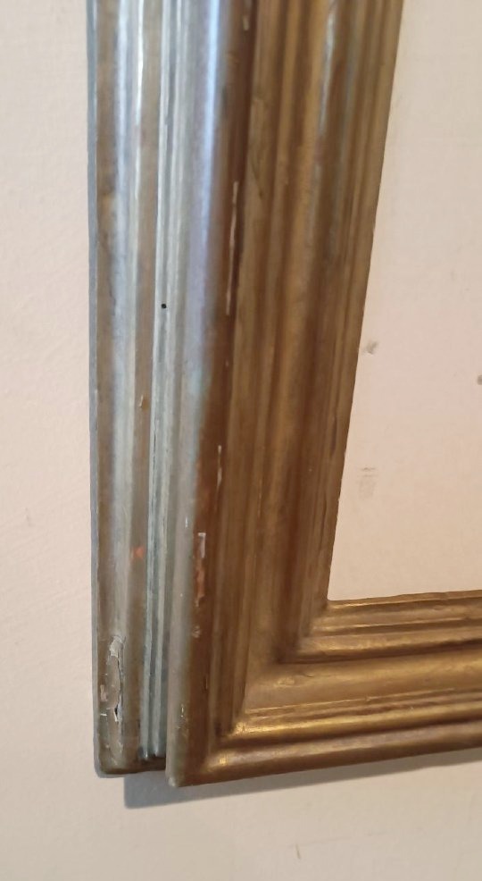 Antica cornice legno dorato inizi XVIII secolo italia-photo-1
