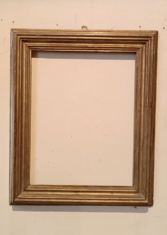 Antica cornice legno dorato inizi XVIII secolo italia