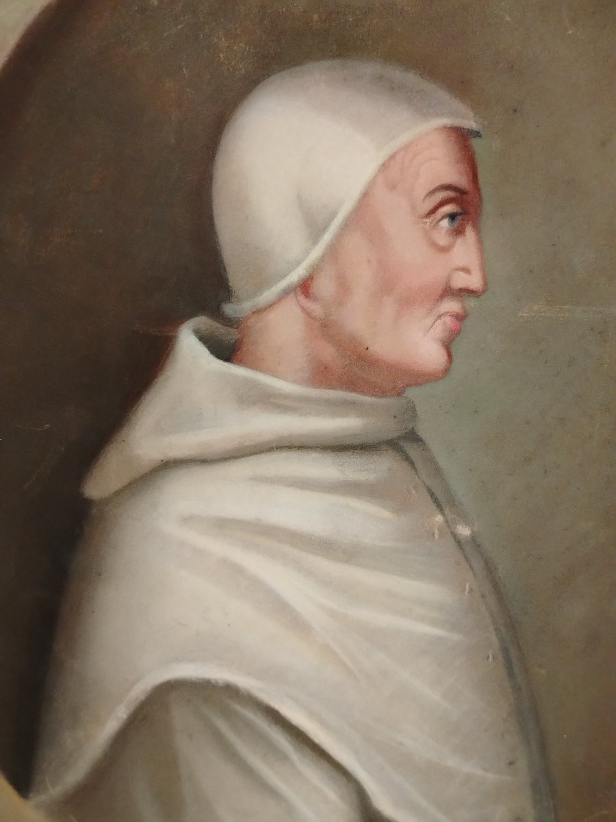 Antica tempera su carta  - ritratto di papa Sisto VI -XVIII secolo-photo-5