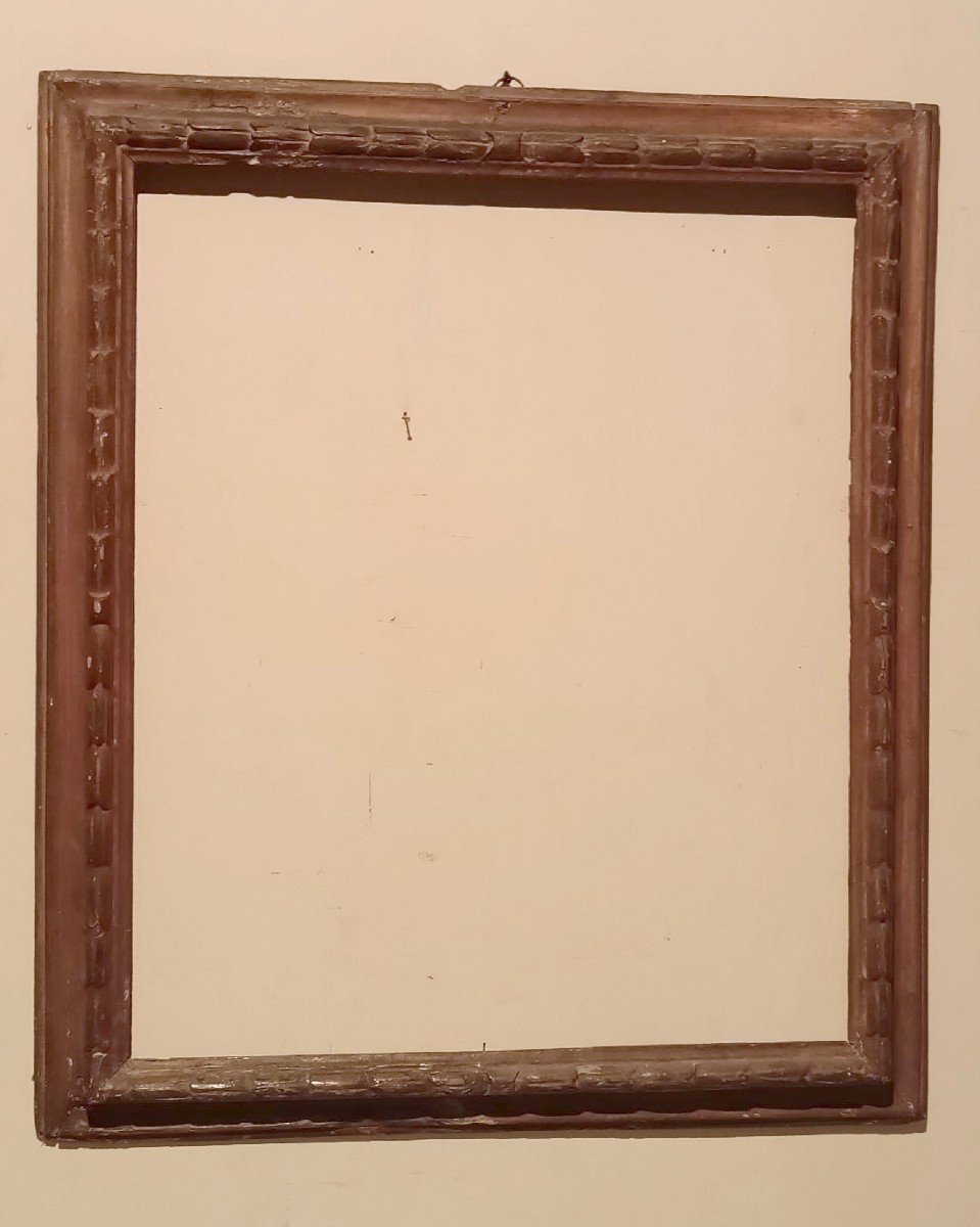 Antica cornice laccata SALVATOR ROSA XVII secolo italia 104 x 90 cm-photo-8