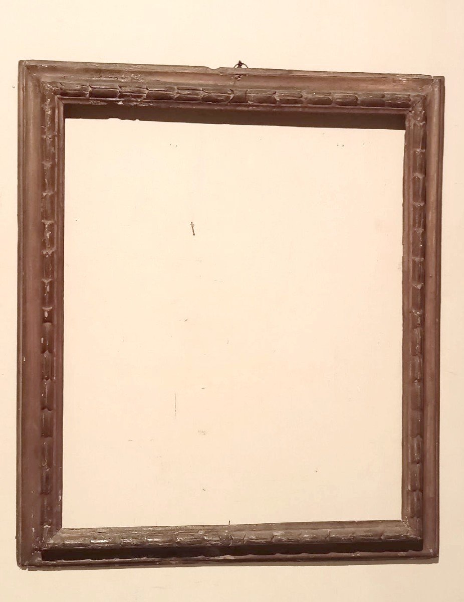 Antica cornice laccata SALVATOR ROSA XVII secolo italia 104 x 90 cm