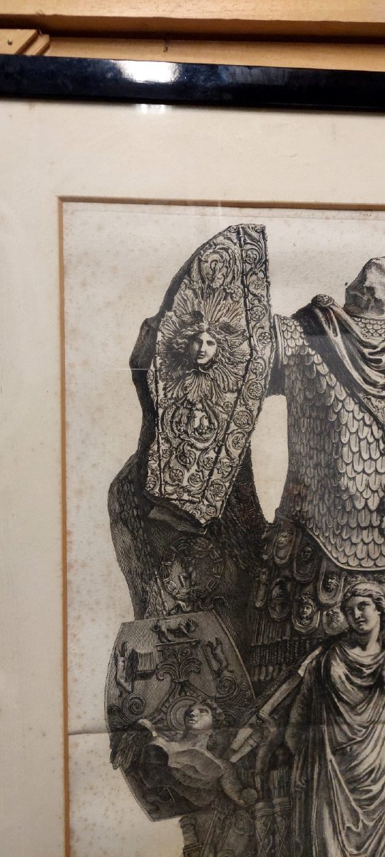 Giovanni Battista Piranesi.   Trofei di Ottaviano Augusto. 1753 Acquaforte 65x40 cm -photo-4