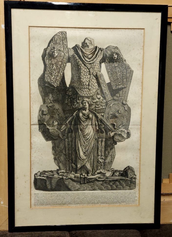 Giovanni Battista Piranesi.   Trofei di Ottaviano Augusto. 1753 Acquaforte 65x40 cm 