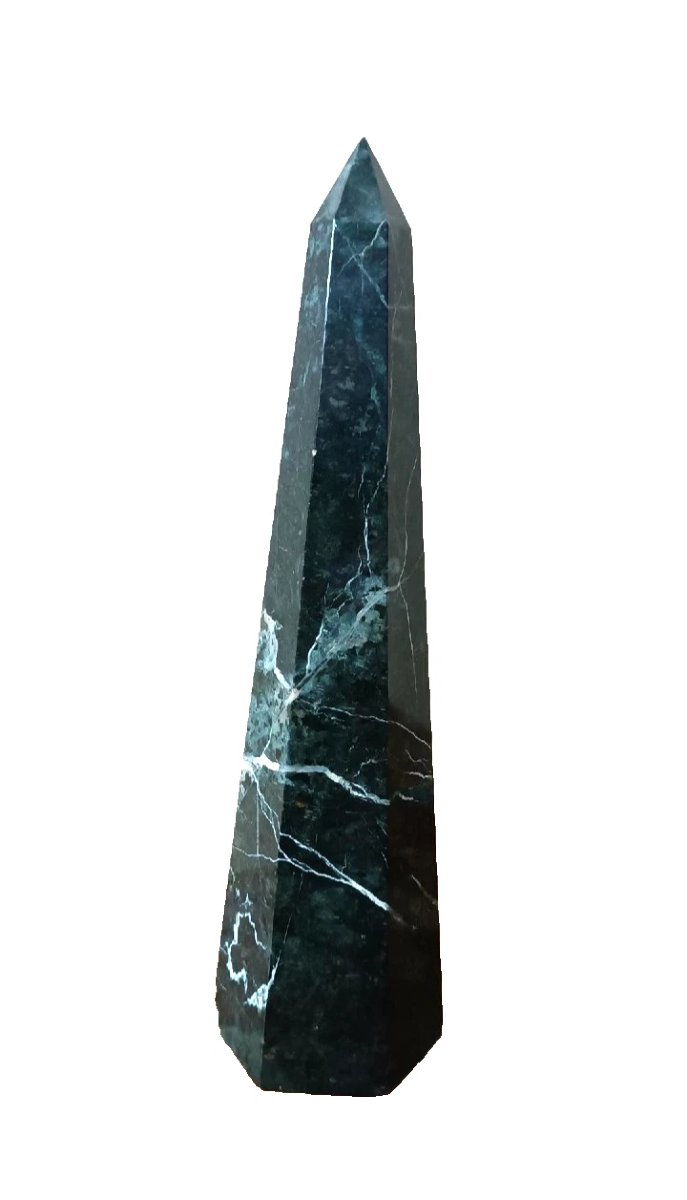 obelisco marmo verde serpentino metà XX secolo