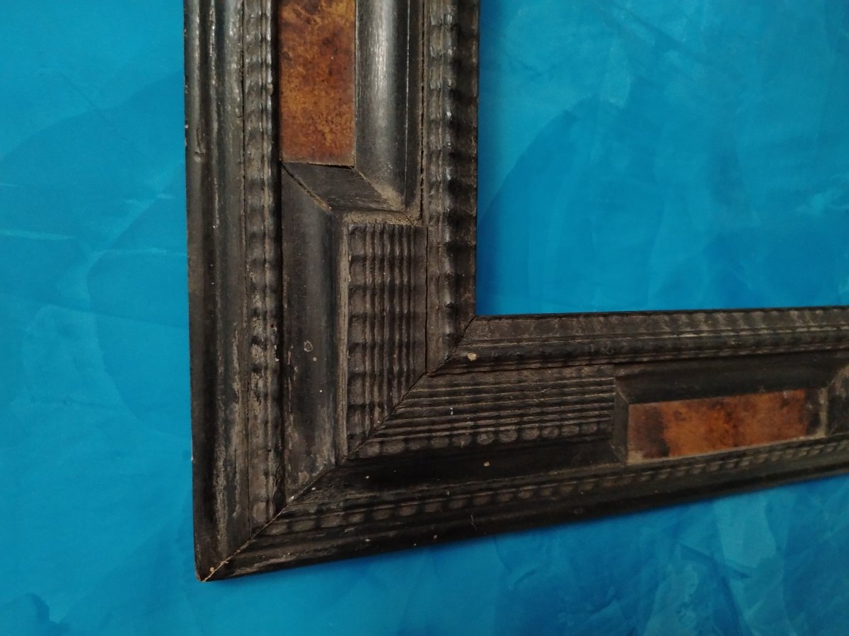 guilloche in legno ebanizzato  XIX sec-photo-2