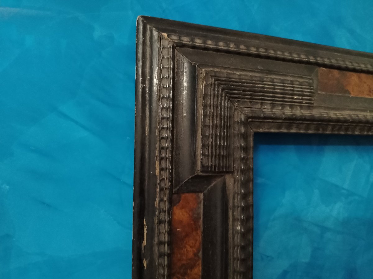 guilloche in legno ebanizzato  XIX sec-photo-4