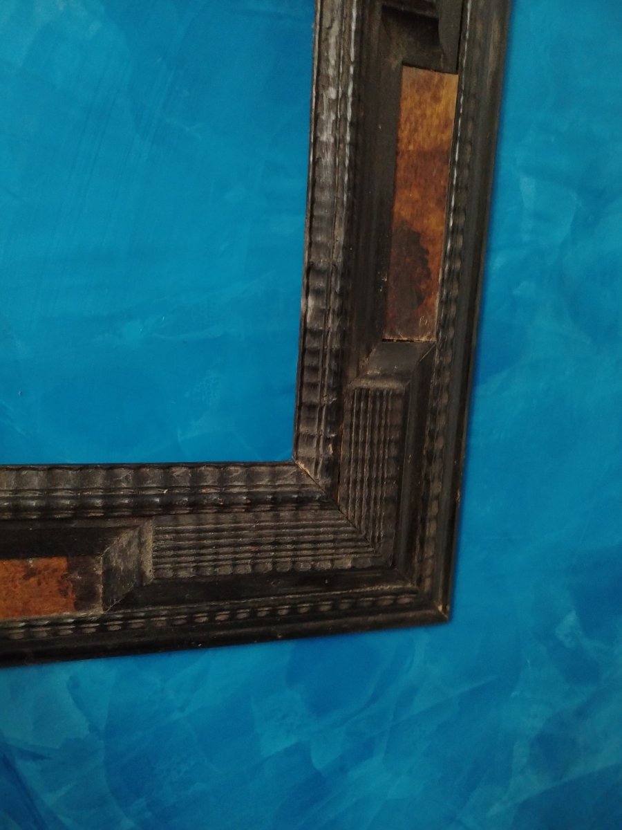 guilloche in legno ebanizzato  XIX sec-photo-1