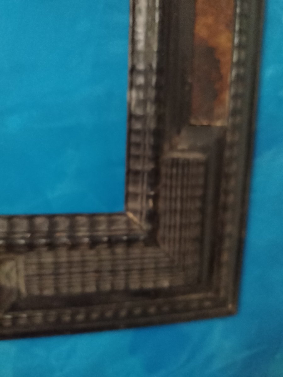 guilloche in legno ebanizzato  XIX sec-photo-4