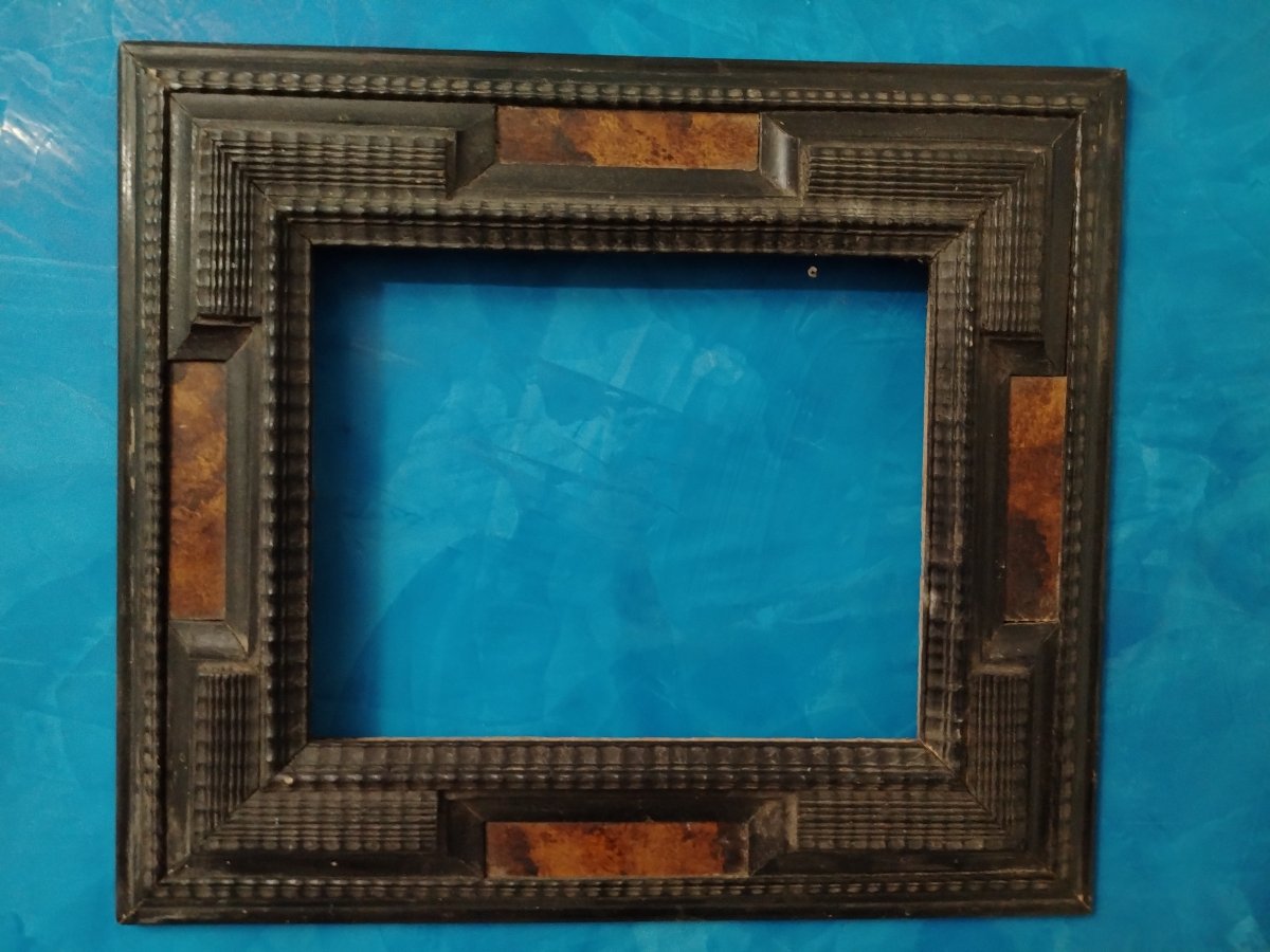 guilloche in legno ebanizzato  XIX sec-photo-6