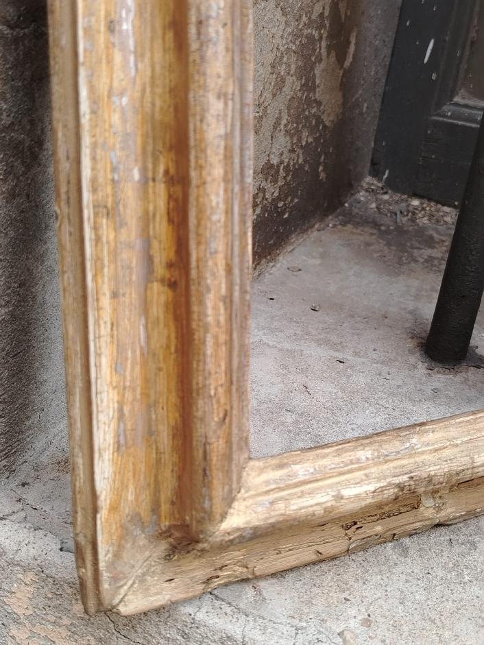 Antica cornice in legno laccato XVIII secolo-photo-2