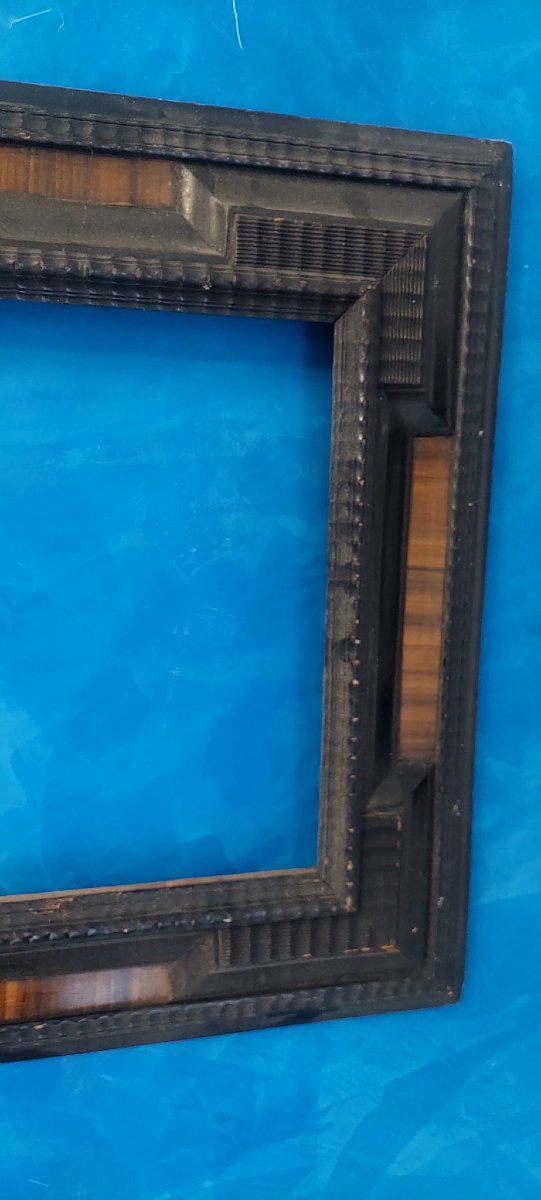 Cornice guilloche, legno ebanizzato, XIX secolo -photo-2