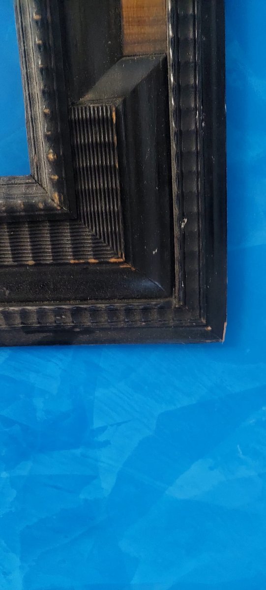 Cornice guilloche, legno ebanizzato, XIX secolo -photo-2