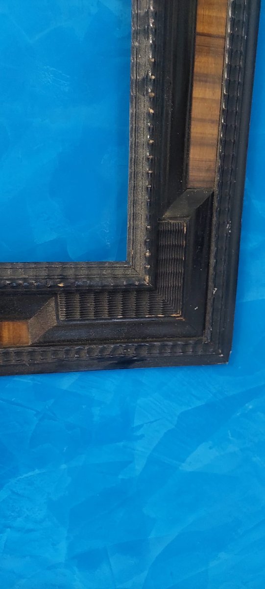 Cornice guilloche, legno ebanizzato, XIX secolo -photo-3