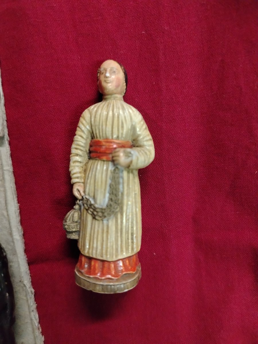 Raro Set vintage di statuette devozionali religiose inizio  900-photo-8