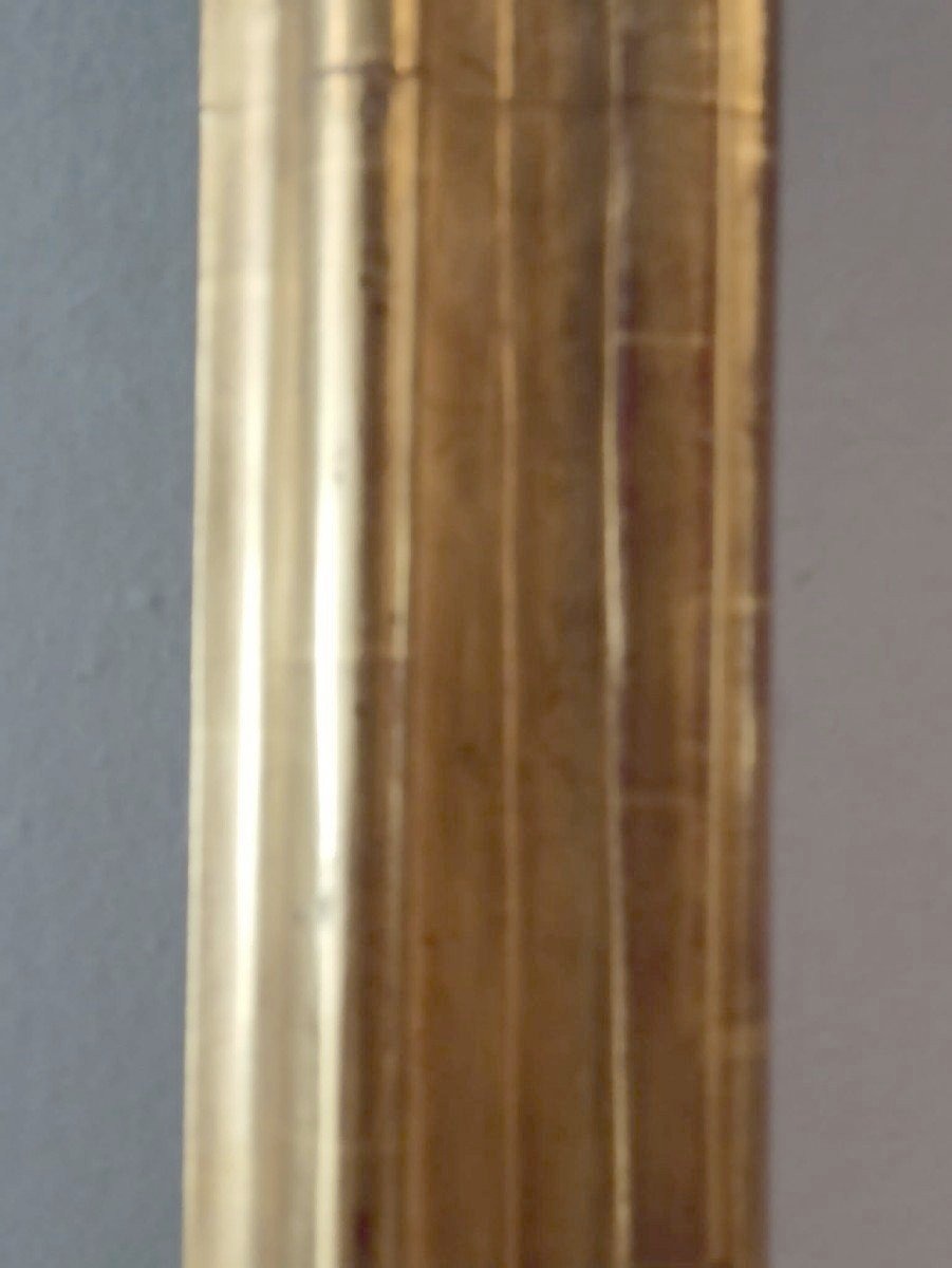 Grande specchiera in legno dorato seconda meta' XVIII secolo Italia-photo-2