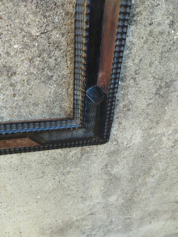 cornice guilloche in legno ebanizzato-photo-4