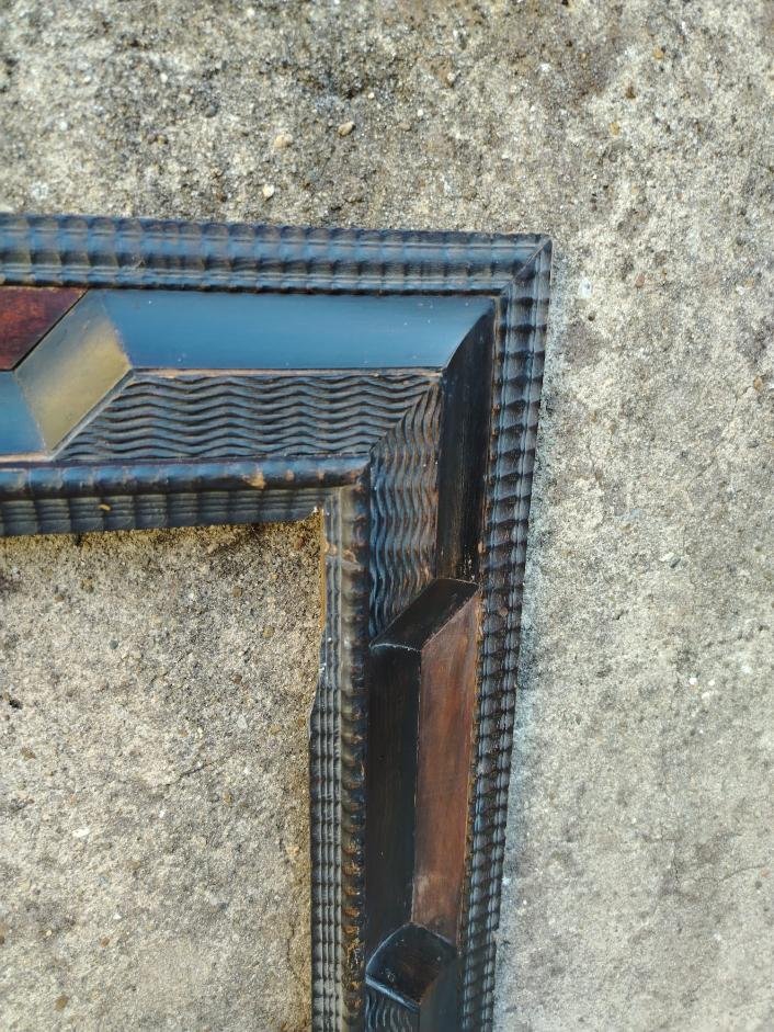 cornice guilloche in legno ebanizzato-photo-8