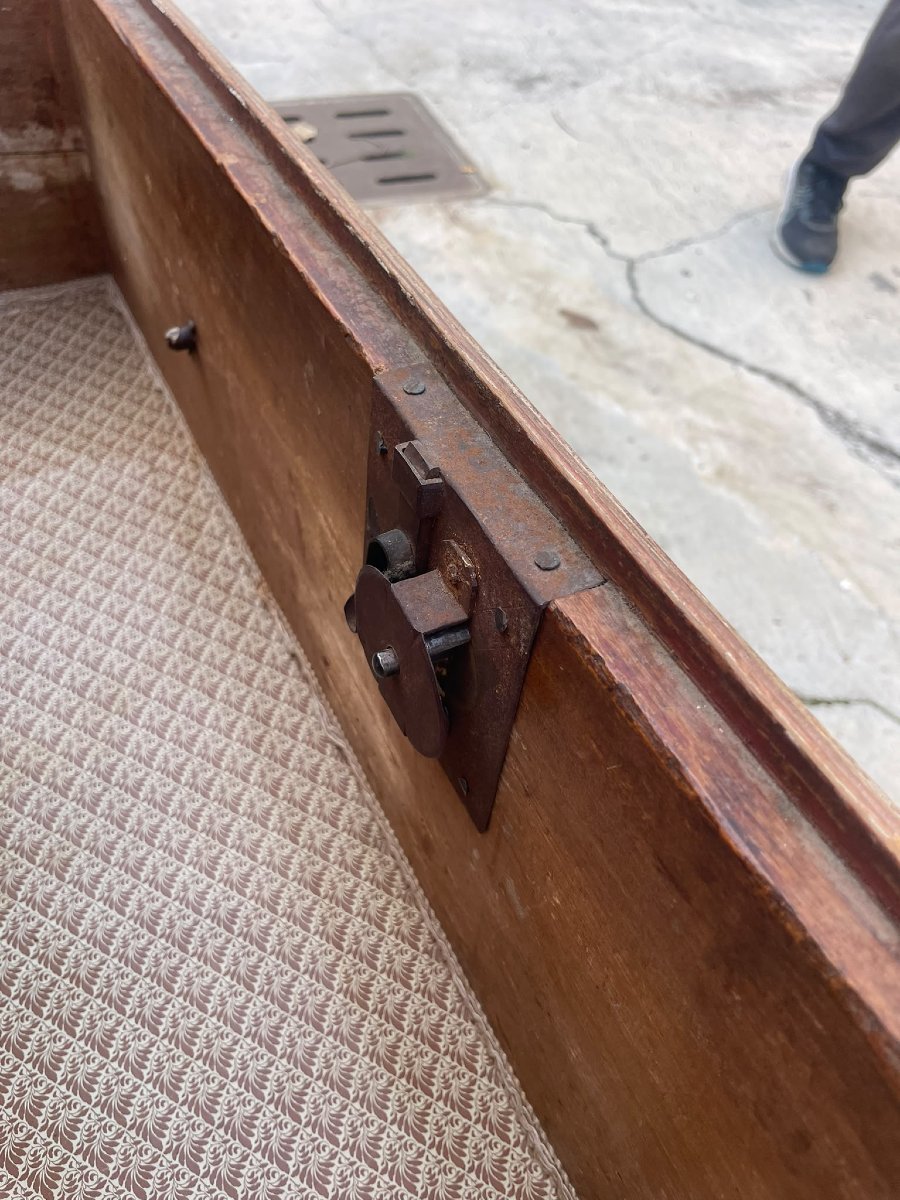 Antico cassettone legno laccato. XVII sec. Toscana-photo-1