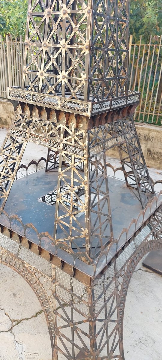 Incredibile modello in ferro di torre Eiffel  340 cm divisibile 3 pezzi-photo-2