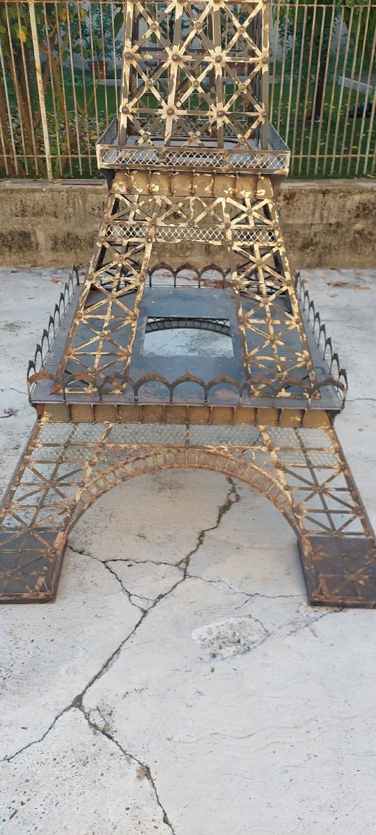 Incredibile modello in ferro di torre Eiffel  340 cm divisibile 3 pezzi-photo-4