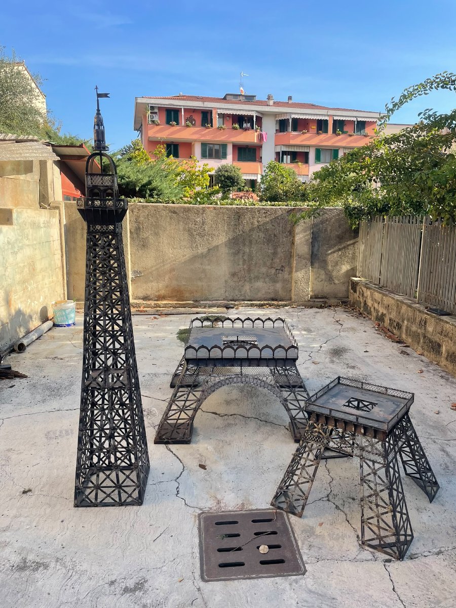 Incredibile modello in ferro di torre Eiffel  340 cm divisibile 3 pezzi-photo-2
